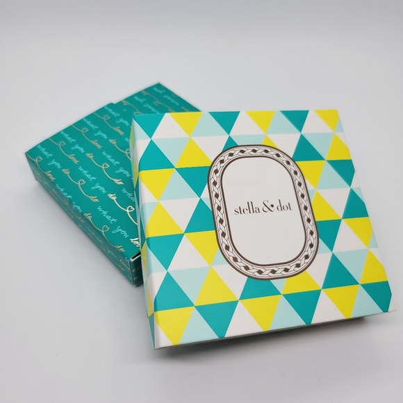 Stella & Dot Emma Triple Wrap Bracelet New Gold Silver White Beads Black Band - Picture 4 of 8